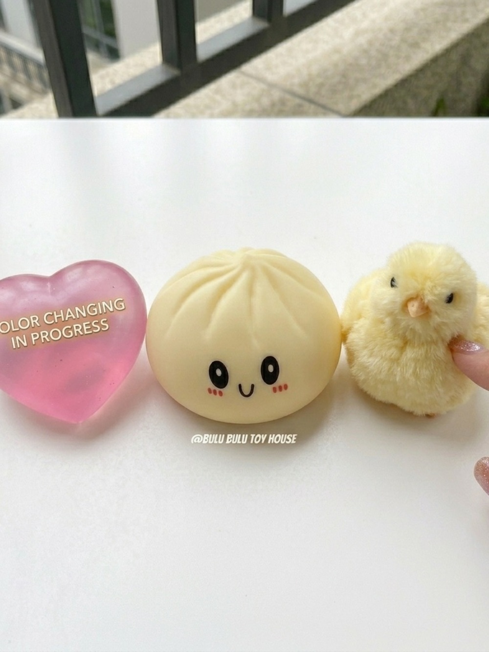 Color Changing Heart & Chick Squishy Set